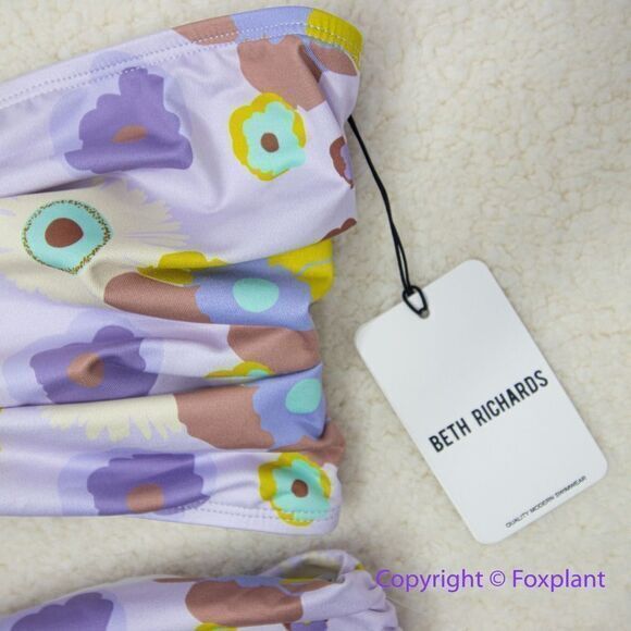 New! Set! Beth Richards Delrey Bikini Top and bottom, 70’s floral bikini - Picture 8 of 14